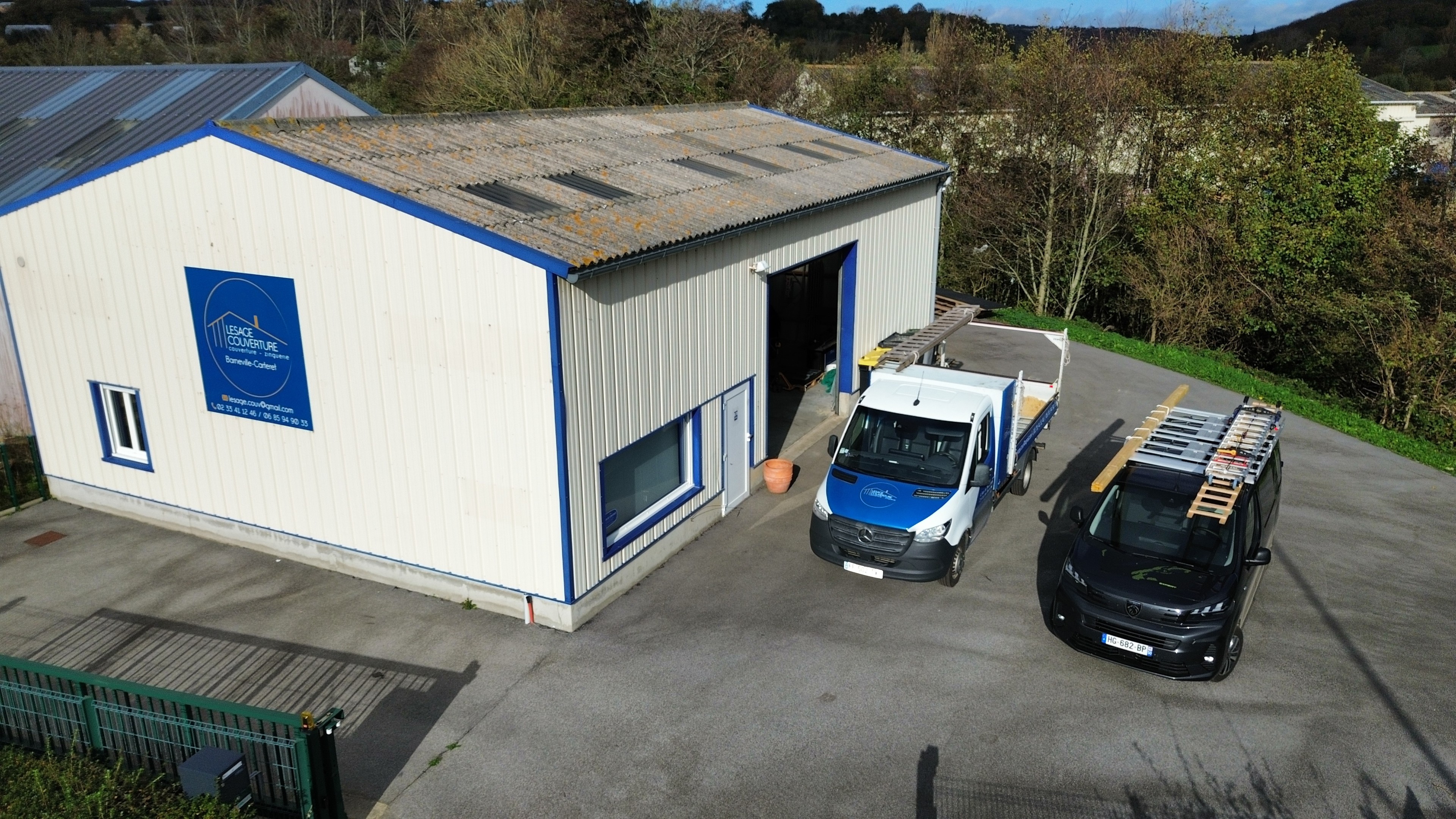 LESAGE COUVERTURE - Vue aérienne de l'entreprise